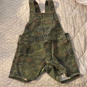 Levi's Green Camouflage Kids Overalls